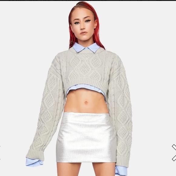 Fontana Croc Mini Skirt - Picture 2 of 6